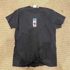 HUF Black Short Sleeve Tee with Graphic